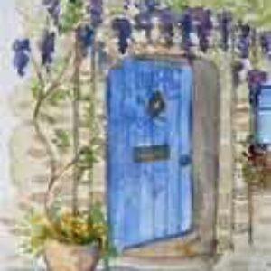 Blue Door Blank Card