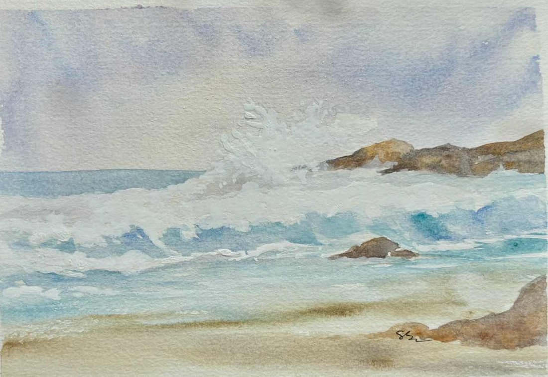 Down by the shore : A5 size blank card