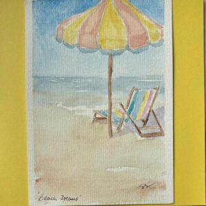 Beach dreams : blank greetings card for all occasions