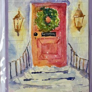 Artistic A5 sized Christmas card