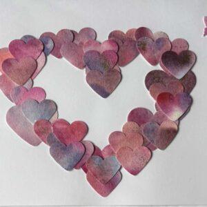 Handmade Heart-Themed A5 Card with Butterfly Design