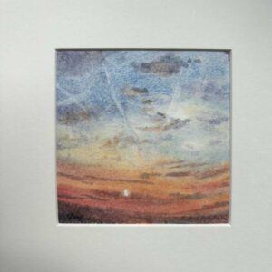 Exquisite Miniature Watercolour Painting – Blue Skies & Dream Spaces