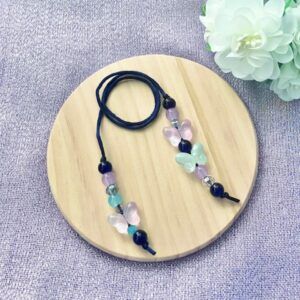Glass Butterfly Beaded Bookmark
