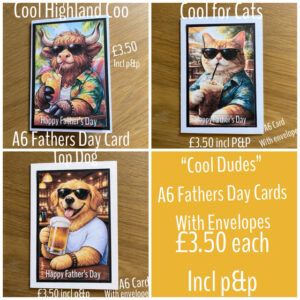 “Cool Dudes” A6 Father’s Day Card with envelope