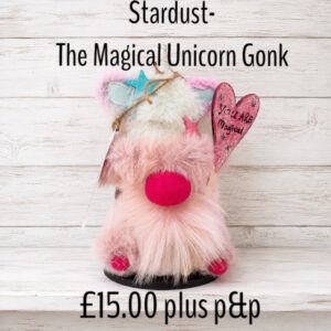 “Stardust” -The Magical Unicorn Gift Gonk. Mini-Presentation Collectible Art Doll Ornamental Decoration.
