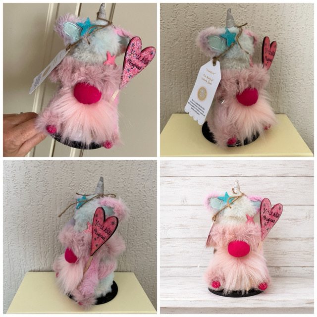 “Stardust” -The Magical Unicorn Gift Gonk. Mini-Presentation Collectible Art Doll Ornamental Decoration. - Image 4