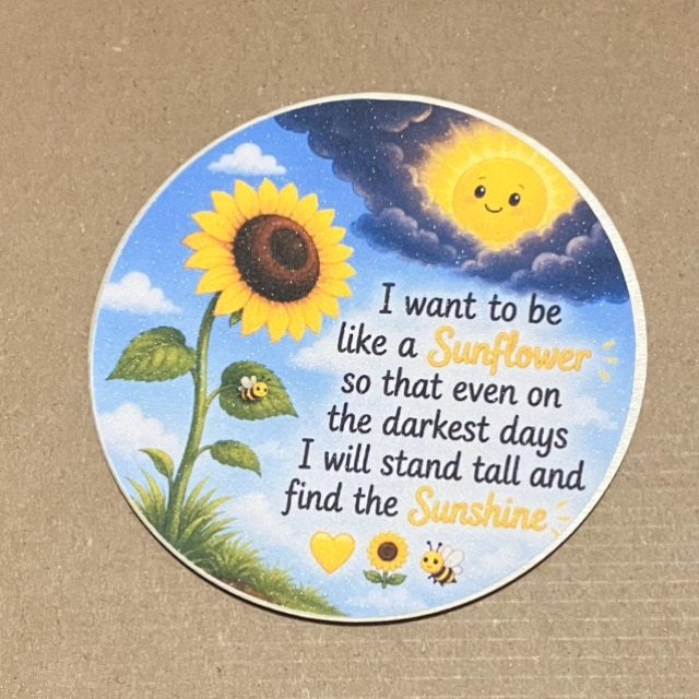 Positive Quotes Bee Inspired Wooden Coasters - Image 6