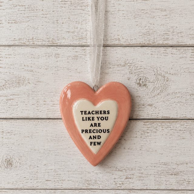 Gorgeous Ceramic Heart Teachers Gift (can be personalised) - Image 3