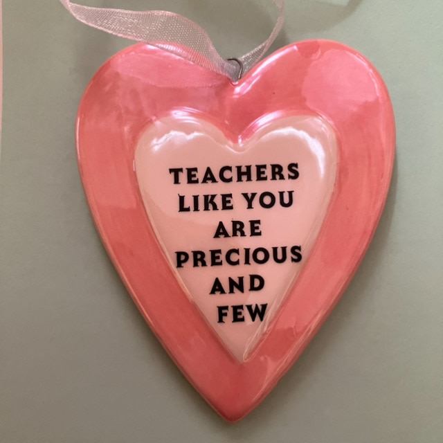 Gorgeous Ceramic Heart Teachers Gift (can be personalised) - Image 5