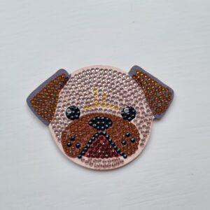 Pug Dog Diamond Art Coaster – Unique Home Decor