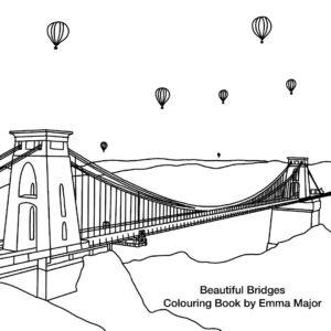 Beautiful Bridges Colouring Book by Emma Major – Explore Iconic Bridges Worldwide