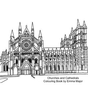 Churches and Cathedrals Colouring Book by Emma Major