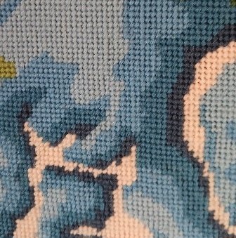 Elephants. A needlepoint canvas picture. - Image 5