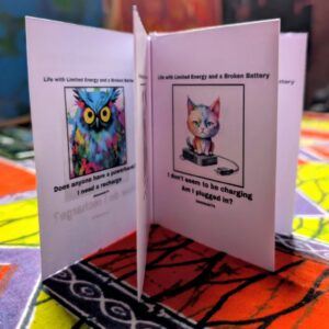 Chronically Under Charging Mini Zine by Emma Major