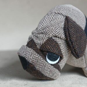Tweed pug. A gift for an animal lover. All proceeds to The Stroke Association.
