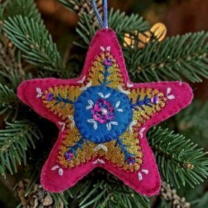 You’re a star! hand embroidered decoration. Express your appreciation and admiration. All proceeds to The Stroke Association.