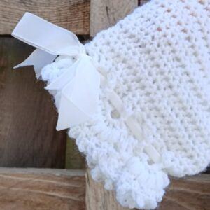 Crocheted christening/ baptism gown for baby. All proceeds to The Stroke Association