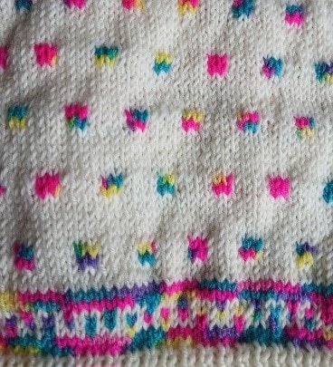 Hand knitted child's cardigan. Approx 1 to 2 yrs. 50% wool. Charity Proceeds. - Image 4