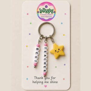 Personalised Teacher & Teaching Assistant Keyring | Best Teacher Gift | Best TA Thank You Gift