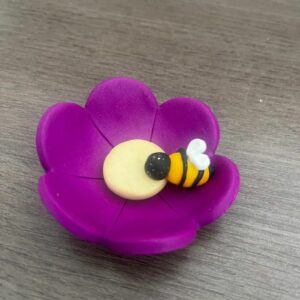 Bee Rescue Cup – Handmade Polymer Clay Bee Watering Station for Gardens | Bee Bath | Wildlife Gift | Pollinator Support