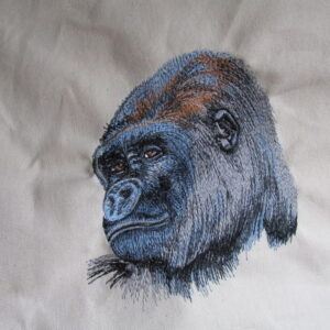Elegant Silverback Gorilla Tote Bag or Cushion Cover