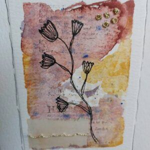 Gold Stitched Bloom – flower buds