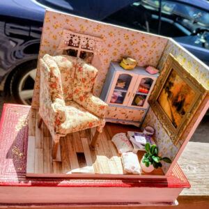 Handmade Book-Themed Room on Vintage Book: A Charming Bookshelf Addition