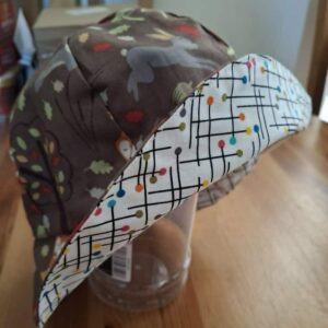 Versatile Reversible Sun Hats for Kids – 100% Cotton, Age 5-6