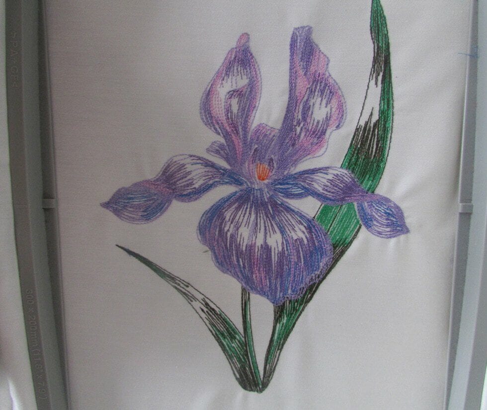 tunning Iris Flower Tote Bag & Cushion Cover, will be a finished product