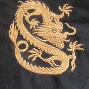 Chinese Golden Dragon Cushion Cover, Tote Bag, or Picture