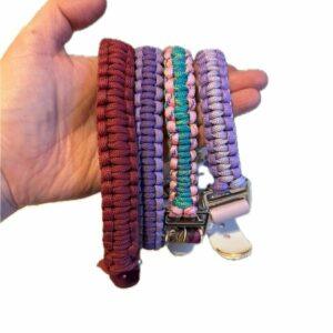 Unique Handmade Paracord & Biothane Dog Collars in Custom Colors & Sizes