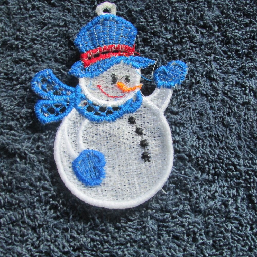 Festive Christmas Lace Embroidery by Santa and Friends - Perfect Holiday Decor - Image 2