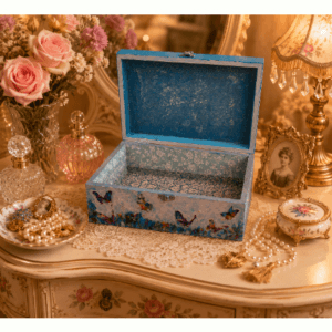 Wildflowers Jewellery Box, Hand decorated