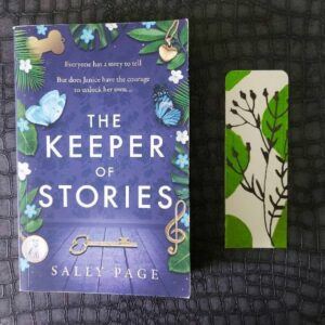Green Leaf-Stem Modern Botanical Bookmark