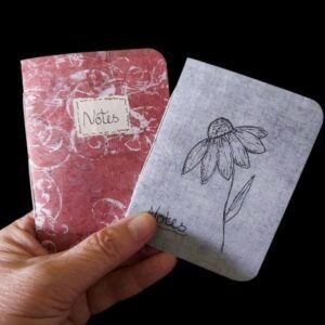 Floral Mini Notebook Set with free pen.