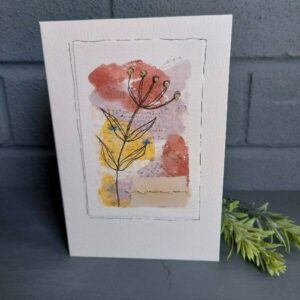 Gold Stitched Bloom – open seed head