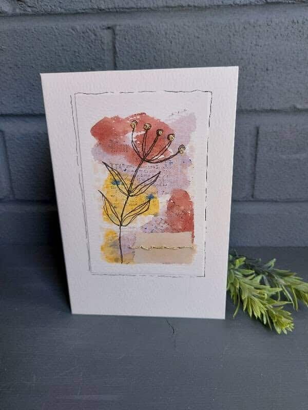 Gold Stitched Bloom - open seed head