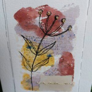 Gold Stitched Bloom – open seed head