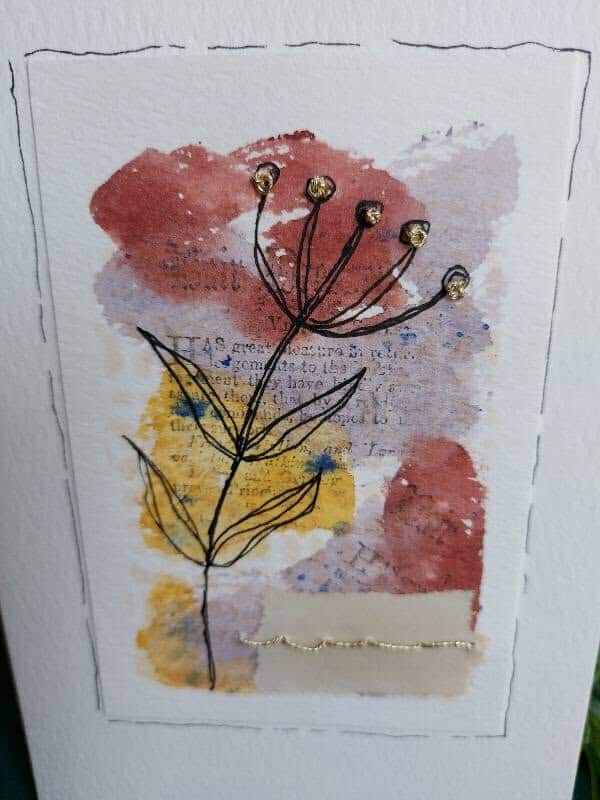Gold Stitched Bloom - open seed head - Image 2