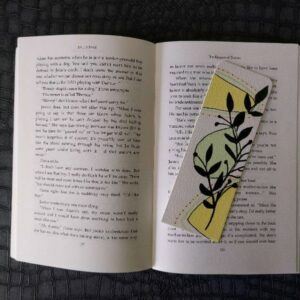 Yellow and Green Modern Botanical Bookmark
