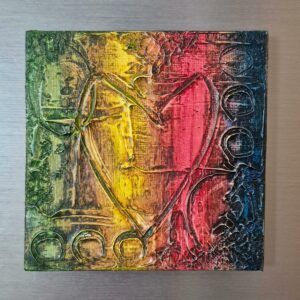 Rainbow Heart Canvas Fridge Magnet - Celebrate LGBTQ+ History