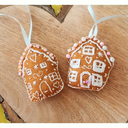 Hanging Teeny Gingerbread House, Christmas Tree Decorations, available separately