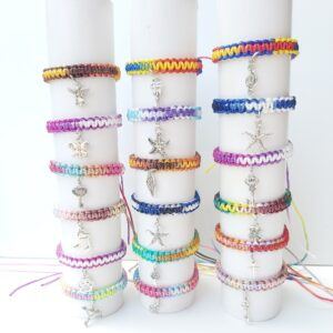 Handmade Macrame Charm friendship Bracelets – Mix & Match (3 for £6)