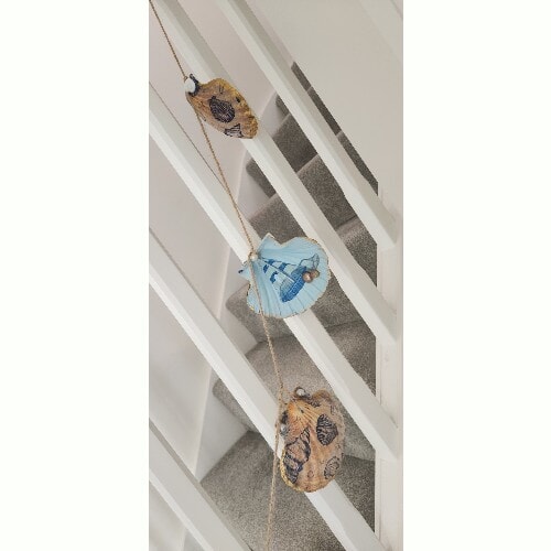 Shells Garland, with nautical design, 148 cm long