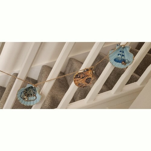 Shells Garland, with nautical design, 148 cm long - Image 3