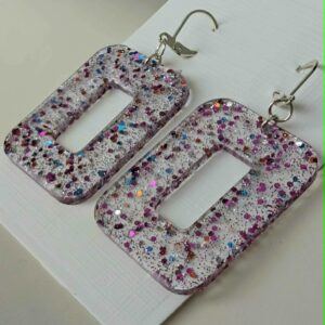 Square Resin Earrings