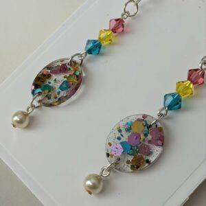 Small Oval Resin Earrings