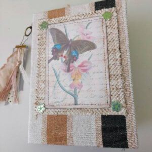 Handmade Textile Cover Journal/Notebook (92 pages)