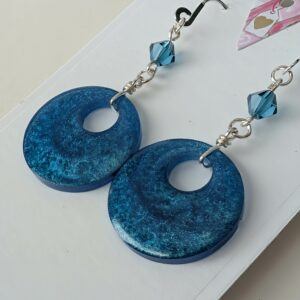 Circle Shaped Resin Earrings