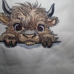 Stunning Highland Cow Art: Captivating Finished Piece